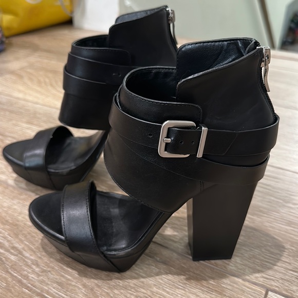 BCBGeneration Shoes - BCBGeneration Silky Black Leather Shoes - Size 6.5, Original Box Included